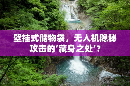 壁挂式储物袋，无人机隐秘攻击的‘藏身之处’？