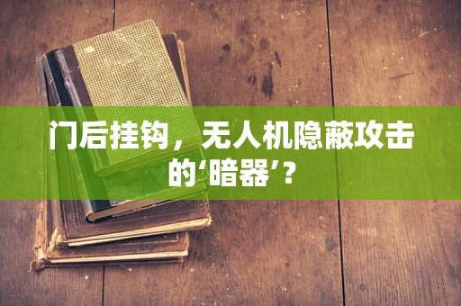 门后挂钩，无人机隐蔽攻击的‘暗器’？