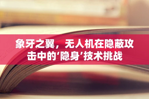 象牙之翼，无人机在隐蔽攻击中的‘隐身’技术挑战