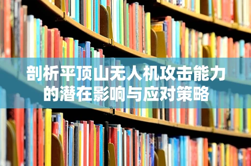 剖析平顶山无人机攻击能力的潜在影响与应对策略